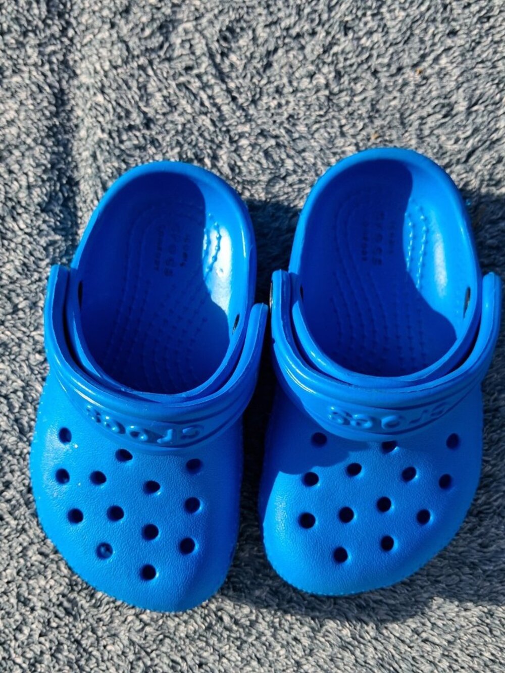 Crocs Classic Clog Toddler Kids Baby Size C5 Slip On Shoes Blue